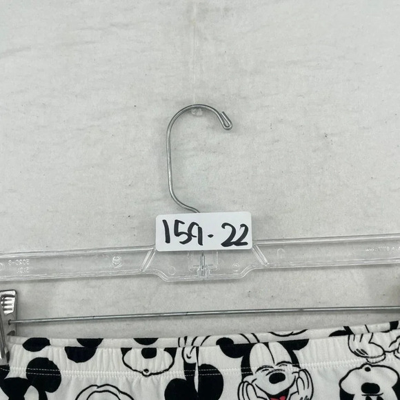 Disney Sleep Shorts Women's Sz 1X White Black Mickey Mouse Pattern Elastic Waist - Picture 11 of 11